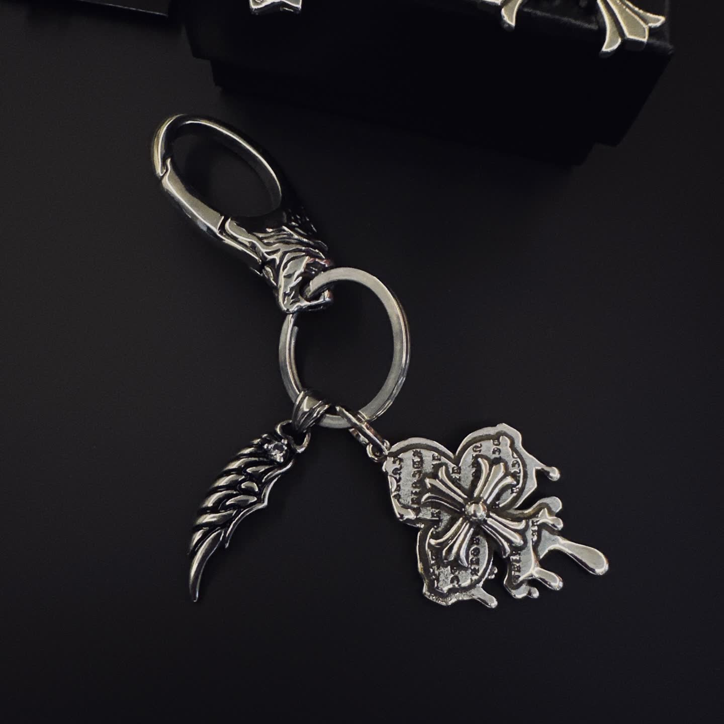 Chrome Hearts Silver Keychains